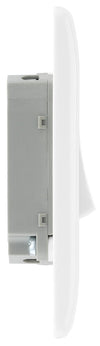 BG 842 Moulded Round Edge | White | 2 Gang 10AX 2 Way Plate Switch