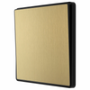 BG Evolve Satin Brass Intermediate 20A Edge to Edge Rocker Light Switch | PCDSB13EB
