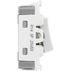 BG R14 Nexus Grid White 20A 20AX 1 Way 1 Pole Retractive PRESS Switch Module