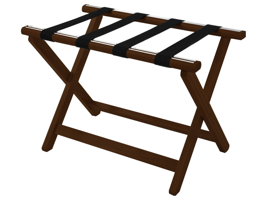 Corby York Wooden Luggage Rack in Dark Wood