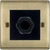 BG Nexus Antique Brass 45A Flex Outlet Euro Module | Black Insert