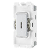 BG RBS30KY Nexus Grid Brushed Steel 20A 2 Pole Key Switch Module