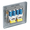BG MC5BTM2 Metal Clad | 2 Gang Telephone Master Socket