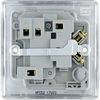 NPC52 Back - This 13A fused and switched connection unit with power indicator from British General provides an outlet from the mains containing the fuse ideal for spur circuits and hardwired appliances.