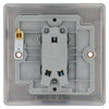 BG Nexus Black Nickel 20A, 16AX 2 Way Single Light Switch NBN12 and 25mm Steel Back Box