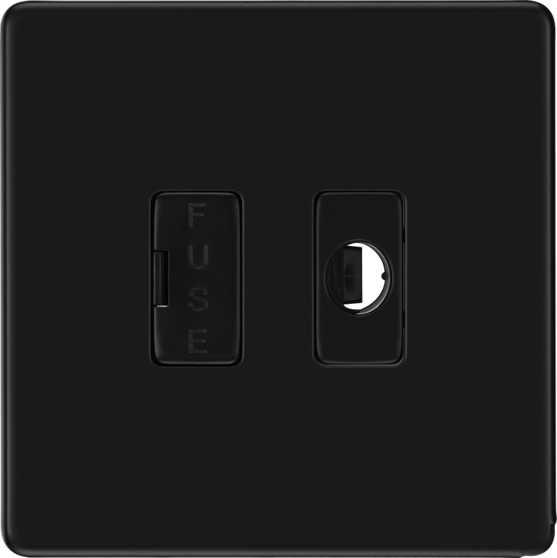 BG Nexus Matt Black Unswitched and Fused with Flex Outlet FFB55