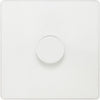 BG PCDCL81W Pearlescent White Evolve 1 Gang 200W Intelligent Trailing Edge Dimmer Switch - White Insert