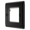 BG Nexus Matt Black 45A Flex Outlet Euro Module | Black Insert
