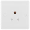 BG 829 Moulded Round Edge | White | 1 Gang 5A Unswitched Round Pin Socket