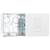 BG Evolve Pearlescent White 1 Gang Secondary Telephone Socket PCDCLBTS1W with 35mm Steel Back Box