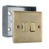 BG Nexus Antique Brass 13A Switched Fused Connection Unit with Surface Pattress Back Box