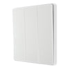 BG Evolve Pearlescent White 3 Gang 2-Way Edge to Edge Rocker Switch PCDCL43EW with 35mm Steel Back Box