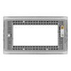 BG Brushed Steel 4G Faceplate with 45W USB A+C Charger Modules - Grey Insert