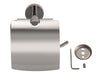 Corby Harrogate Toilet Roll Holder with Cover in Polished Steel
