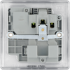 BG NBS99W 15a, 1 Gang Switched Socket Round Pin Brushed Steel