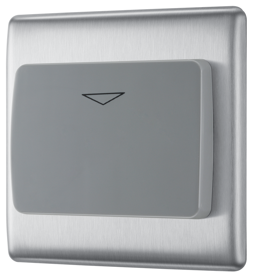 NBSKYCSG Front - This 16A hotel key card switch from British General is designed to save energy and improve safety in hotel rooms and will activate the rooms electricity supply when a key card is inserted.