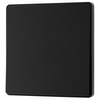 BG Evolve Matt Black 1 Gang 2-Way 20A Edge to Edge Rocker Light Switch | PCDMB12EB