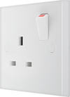BG 921DP Moulded Square Edge | White | 1 Gang 13A 2 Pole Switched Socket