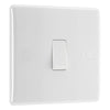 BG Nexus Single 1 Way Light Switch 1 Gang 10AX White & 32mm Pattress Back Box