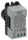 BG RPCDBDLT Evolve Grid Black 200W 2 Way Intelligent Trailing-Edge LED Push Rotary Dimmer Module