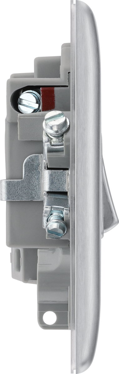 BG NBS50 Nexus Metal Brushed Steel 13A Switched Fused Spur Unit – The ...