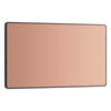 BG Evolve Polished Copper Double Blank Plate PCDCP95B with 35mm Steel Back Box