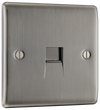 NBIBTM1 Front - This master telephone socket from British General uses a screw terminal connection and should be used where your telephone line enters your property.