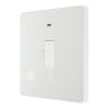 BG Evolve Pearlescent White 13A Flex Outlet Neon Unswitched Fused Connection Unit PCDCL54W with 35mm Steel Back Box