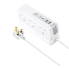 Masterplug SRGDSU62PW Socket Surge Protected Extension Lead with 2 USB Ports