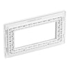 BG Evolve Brushed Steel 4G Faceplate with 45W USB A+C Charger Modules - White Insert