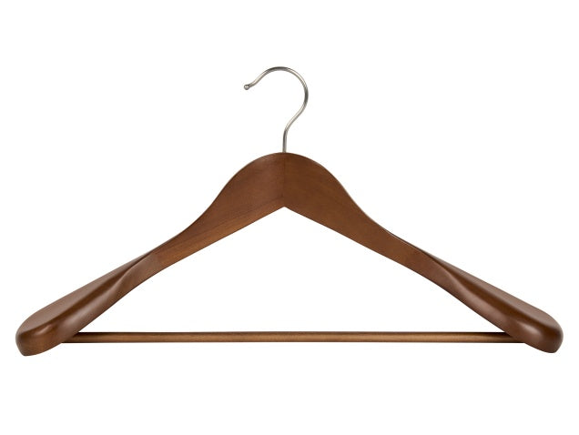 Corby Clifford Hooked Suit Hanger in Dark Wood