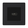 BG Evolve Matt Black PCDMBHDMI1B 1 Gang Single HDMI Socket