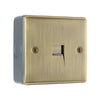 BG Nexus Antique Brass Single Slave Telephone Socket with Surface Pattress Back Box