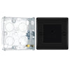 BG Nexus Matt Black 2A Unswitched Round Pin Socket NFB28B with 25mm Steel Back Box