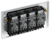 NPC84 Back - This trailing edge quadruple dimmer switch from British General allows you to control your light levels and set the mood. The intelligent electronic circuit monitors the connected load and provides a soft-start with protection against thermal.