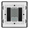 BG Evolve Black Chrome Single Secondary Touch Dimmer Switch PCDBCTDS1B with 35mm Steel Back Box