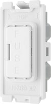 BG RPCDWFUSE Evolve Grid White 13A Fuse Holder Module