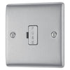 BG Nexus Brushed Steel 13A Unswitched Fused Connection Unit NBS54 with 25mm Steel Back Box