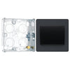 BG Evolve Matt Grey 20A 16AX Single Wide Rocker Light Switch PCDMG12WB with 25mm Steel Back Box