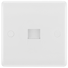 BG 8RJ11/1 Moulded Round Edge | White | RJ11 Terminal Telephone Socket (Screw)
