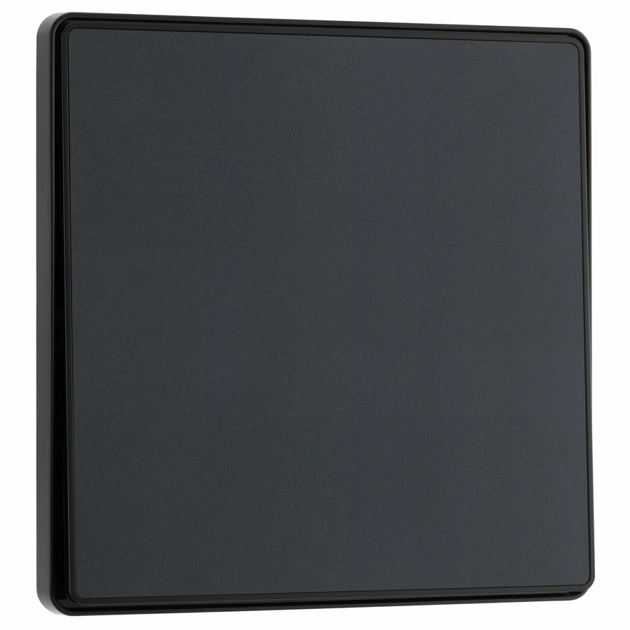 BG Evolve Matt Grey 1 Gang 2-Way 20A Edge to Edge Rocker Light Switch | PCDMG12EB
