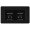 BG Nexus Matt Black 4 Gang Faceplate with 45W USB A+C Charger Modules
