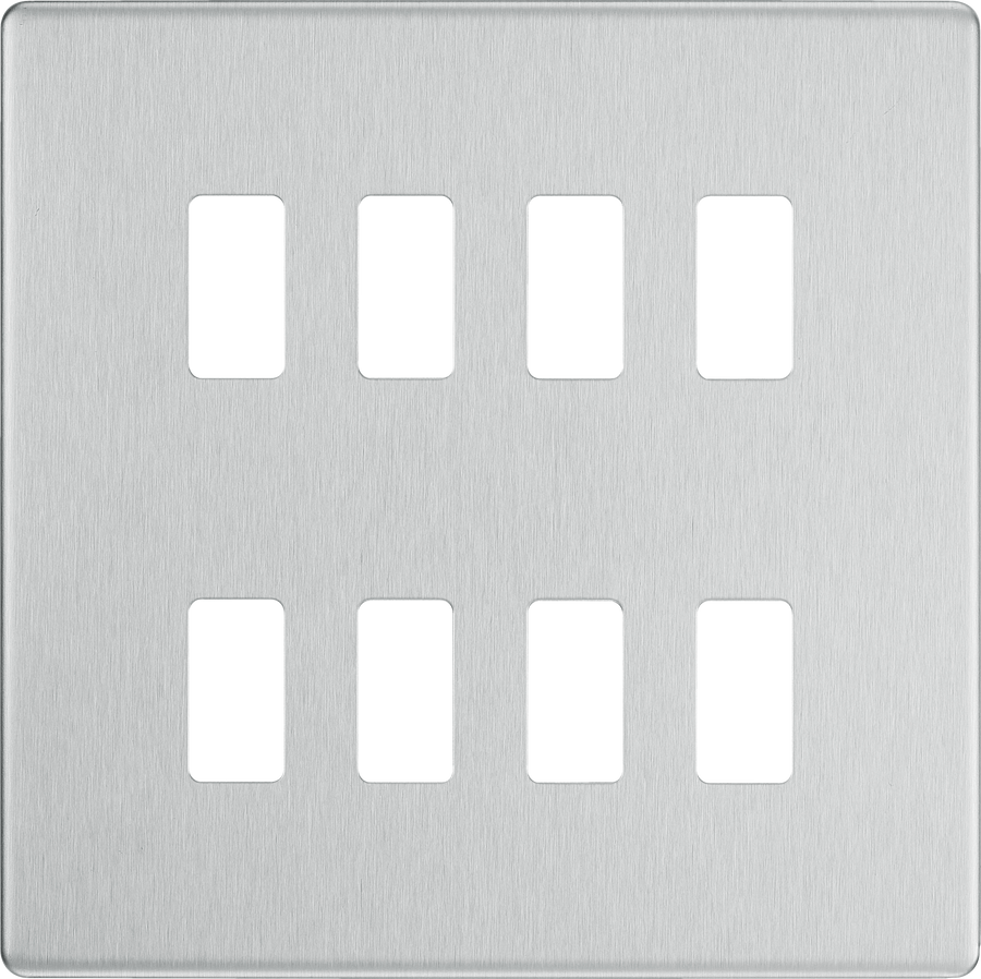 RFBS8 Front - The Grid modular range from British General allows you to build your own module configuration with a variety of combinations and finishes.