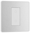 PCDBSTDM1W Front - This Evolve Brushed Steel single master trailing edge touch dimmer allows you to control your light levels and set the mood.