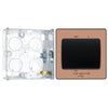BG Evolve Polished Copper 10A 3 Pole Fan Isolator Switch PCDCP15B with 25mm Steel Back Box