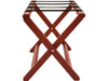 Corby York Wooden Luggage Rack in Mahogany