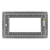 BG Black Nickel 4G Euro Plate with 45W USB A+C Charger Modules - White Insert
