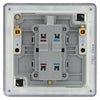 BG Screwless Matt Black 1 Gang 20A DP Neon Switch FFB31 with 25mm Steel Back Box
