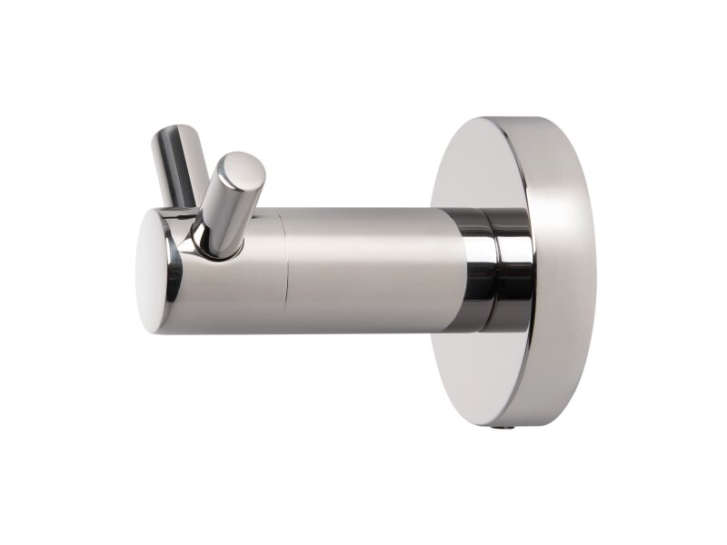 Corby Harrogate Double Clothes Hook in Polished Steel