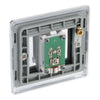 BG Nexus Polished Chrome 1 Gang Satellite Socket NPC64 with 35mm Steel Back Box